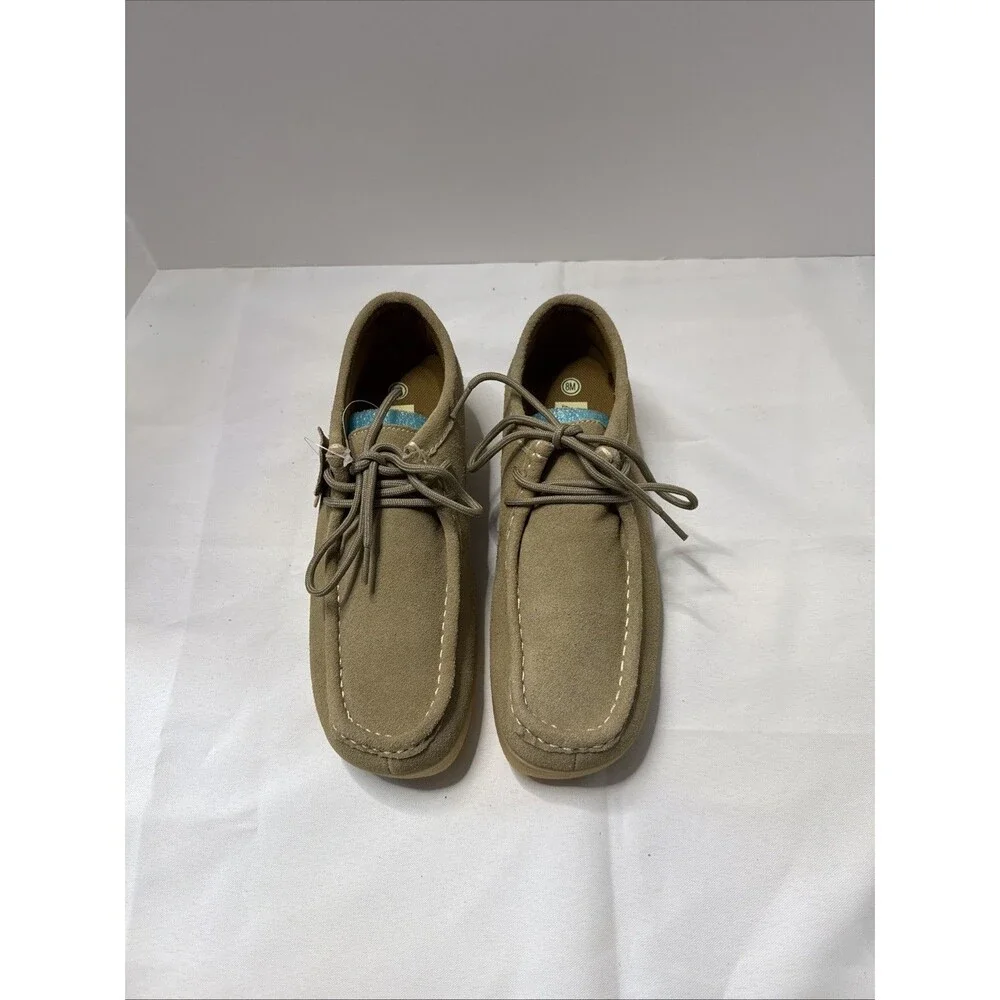 Drexlite Women’s Size 8 Tan Suede Lace Up Shoe - Picture 3 of 6